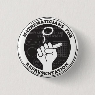 Wiskundigen voor de knoop van de Vertegenwoordigin Ronde Button 3,2 Cm