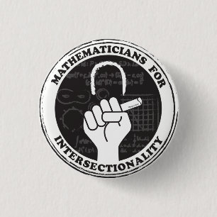 Wiskundigen voor de knop Intersectionaliteit Ronde Button 3,2 Cm