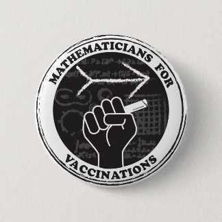wiskundigen voor vaccinatie-Button Ronde Button 5,7 Cm