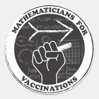 Wiskundigen voor vaccinaties Stickers
