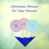 WiskundigOp kerst of Snoep winkelbord Raamsticker (Vel 3)