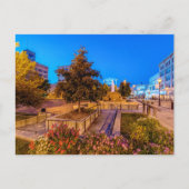 Wislicht op het centrale plein van het park, leeg  briefkaart (Voorkant)