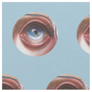 Wisp Eyeball Pop Surrealistische Big Eyed Fabric Stof