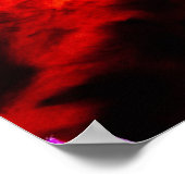 Wispy Clouds - Oranje Poster (Hoek)