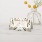 Wispy groen moderne botanische boho bruiloft (Achterkant)