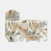 Wispy groen moderne botanische boho bruiloft bedankdoosjes (Uitgevouwen)