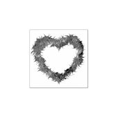 Wispy Heart Rubber Stamps Rubberstempel (Afrduk)