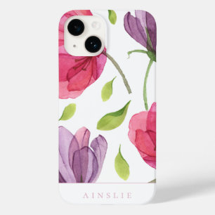 Wispy Violet bloemenpatroon Case-Mate iPhone 14 Hoesje