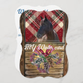 Wissel uit afbeelding Leuke kraam paard vakantie k Feestdagenkaart (Voorkant / Achterkant)