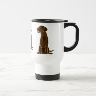 Wisselstroom-Chocolade Lab Travel Mug Reisbeker