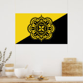 Wisselstroomvlag afdrukken poster (Keuken)