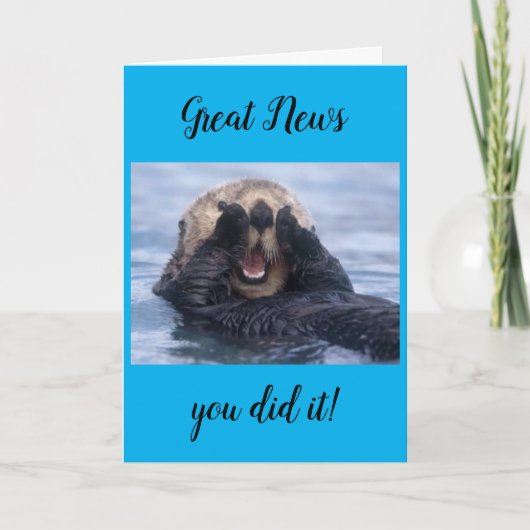 "WIST DAT JE HET IN JE HAD" *** GEFELICITEERD *** KAART (Voorkant)