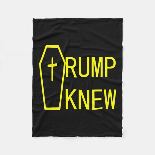 Wist dat Trump loog dat mensen stierven Fleece Deken (Voorkant)