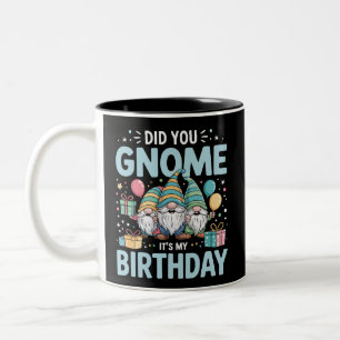 Wist je dat het mijn verjaardag is Kabouter Feest Tweekleurige Koffiemok