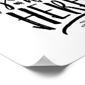 Wist je dat je hier was Trouw Herdenking Tafel Bor Poster (Hoek)