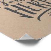 Wist je dat je hier was Trouw Herdenking Tafelbord Poster (Hoek)