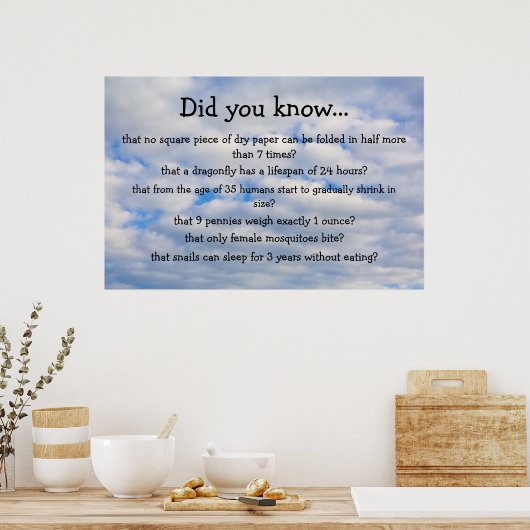 Wist je dat poster? poster (Keuken)