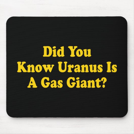 Wist je dat Uranus een gasgigant is? - Fart Humor Muismat (Voorkant)