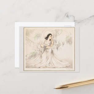 Wisteria, 1940 door Louis Icart Briefkaart