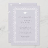 Wisteria Afternoon Tea Bruids/Trouwdouche Kaart (Voorkant / Achterkant)