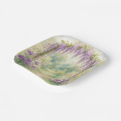 Wisteria Archway in een zomertuin Papieren Bordje (Gebogen)