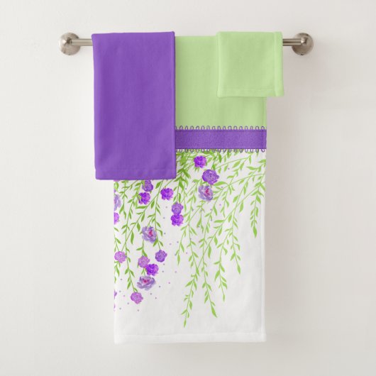 Wisteria Bath Towel Set Bad Handdoek (Insitu)