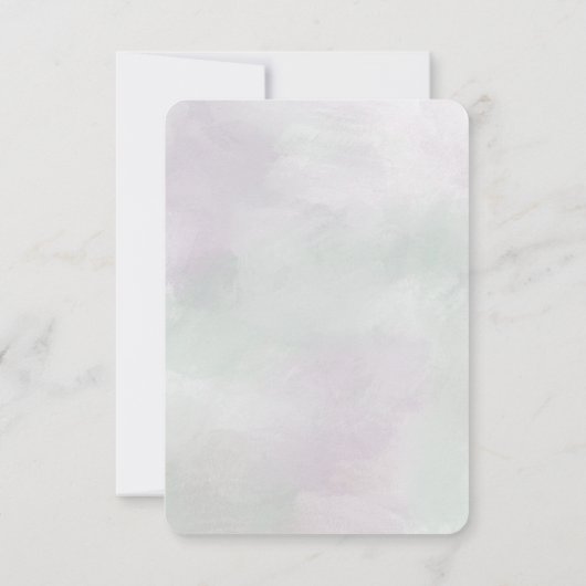 Wisteria bedankje bedankkaart (Achterkant)