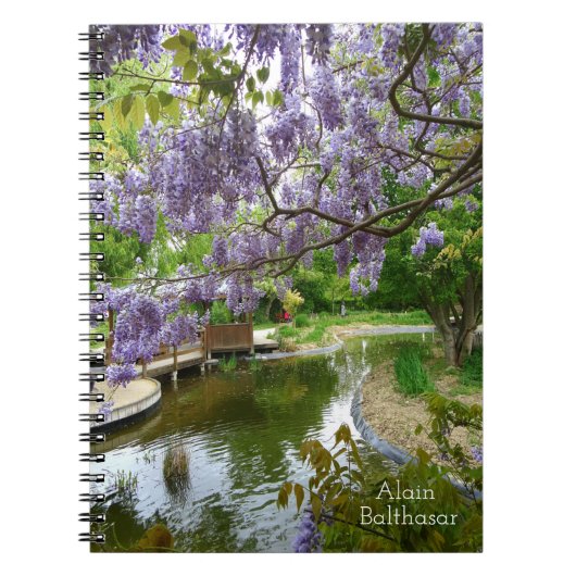 Wisteria bloemen notitieboek (Voorkant)