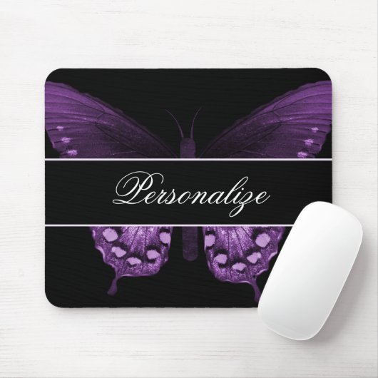 Wisteria Butterfly Banner Mousepad Muismat (Met muis)
