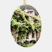 WISTERIA COTTAGE KERAMISCH ORNAMENT (Achterkant)