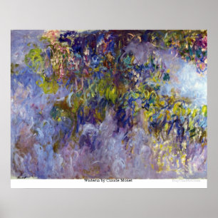 Wisteria door Claude Monet Poster