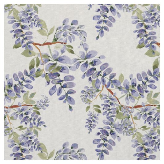 Wisteria doublure tissu de lin motif (Échantillon)
