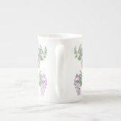 Wisteria Dream Wreath Personalized Bone China Mok (Achterkant)