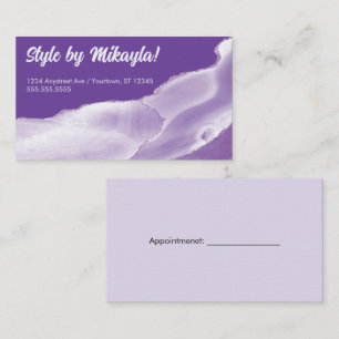 Wisteria en Lavendel Schoonheid Stijl Nagels Haar Visitekaartje