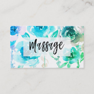 ** Wisteria en Rozen Bloemen MASSAGE Bloemen Visitekaartje