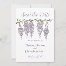 Wisteria Enregistrer La Carte Date