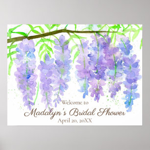 Wisteria Flowers Vrijgezellenfeest Welkomstwoord P Poster
