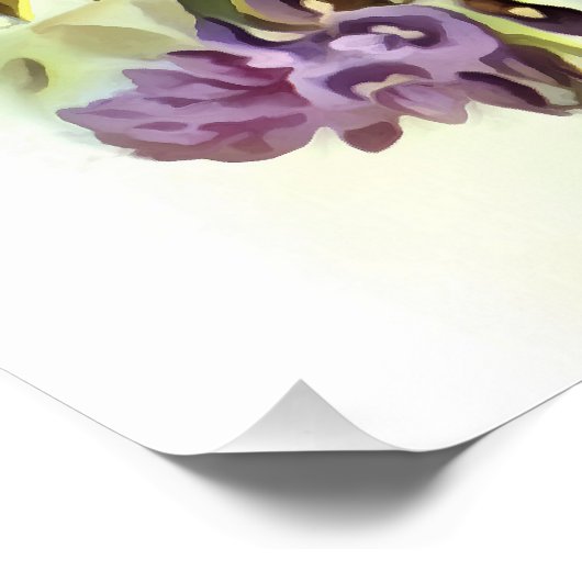 Wisteria Frutescens Botanische Kunstschilder Perfect Poster (Hoek)