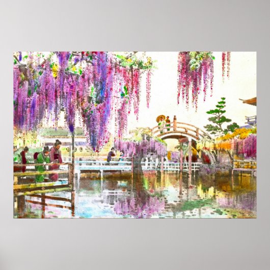 Wisteria Garden 1908 Poster (Voorkant)