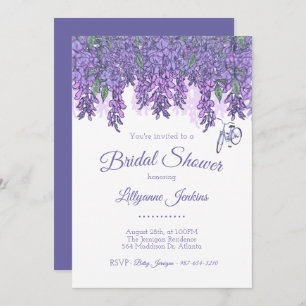 Wisteria Garden Invitation de douche nuptiale