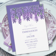 Wisteria Garden Romantic Paars Wedding