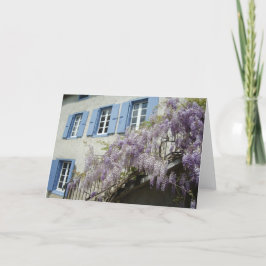 Wisteria in Bloei Feestdagen Kaart