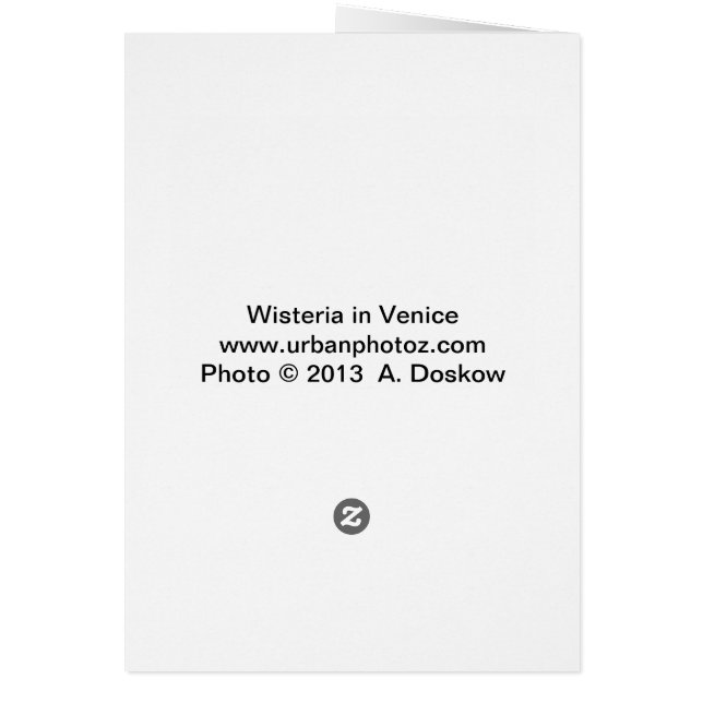 Wisteria in Venetië (Achterkant)