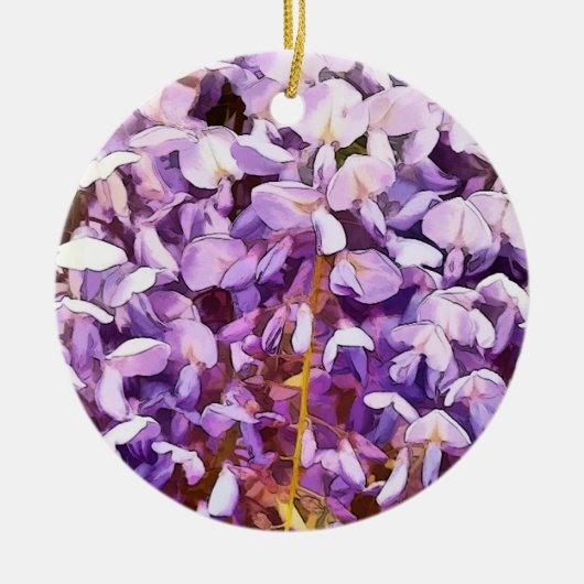 WISTERIA KERAMISCH ORNAMENT (Voorkant)