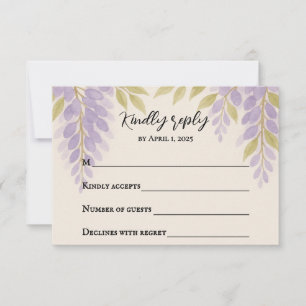 Wisteria Lane RSVP-kaart RSVP Kaartje
