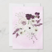Wisteria Lilac Rose Bridesmaids Invitation de déje (Dos)