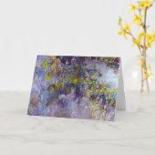 Wisteria (linkerhelft) van Claude Monet Kaart (Gele Bloem)