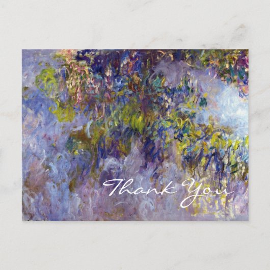 Wisteria (links) door Claudet Monet Briefkaart (Voorkant)