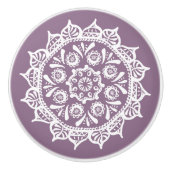 Wisteria Mandala Keramische Knop (Voorkant)