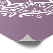 Wisteria Mandala Poster (Hoek)